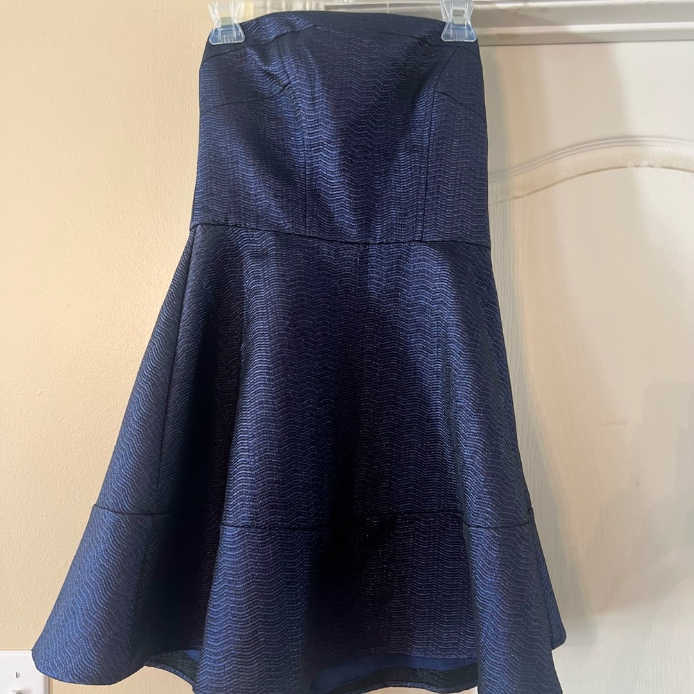 Strapless mini cocktail dress
